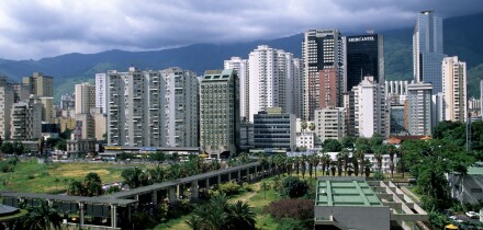 Skyline of Downtown Caracas Venezuela