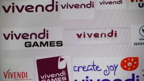 Loge der Marke "Vivendi", Berlin.