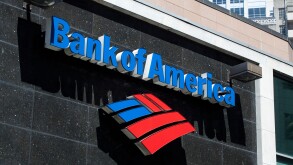 Bank of America branch in downtown Seattle, Washington, USA.