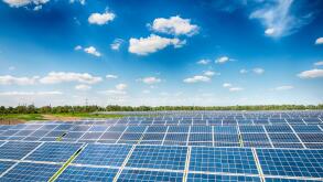 image of a big solar plant