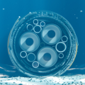 Digital render of a section of a subsea internet cable on the seabed