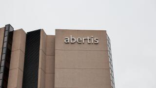 Headquarters of Spanish construction company Abertis in Madrid, Spain.