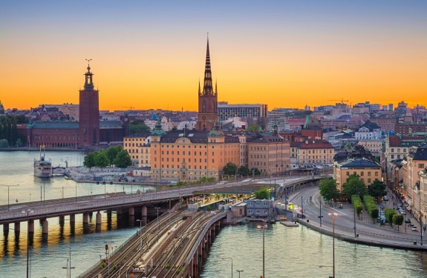 Stockholm. Cityscape image of Stockholm, Sweden during sunset.