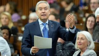 Ottawa, Canada. 28th Jan, 2026. Minister of Finance and National Revenue Francois-Philippe Champagne rises during Question Period on Parliament Hill in Ottawa on Wednesday, Jan. 28, 2026. Credit: The Canadian Press/Alamy Live News