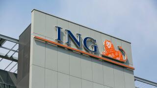 A logo sign outside of a facility occupied by the ING Group in Milan, Italy on September 3, 2016.