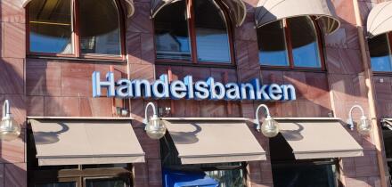 Handelsbanken in Stockholm. Svenska Handelsbanken is one of the largest banks in the Nordic countries