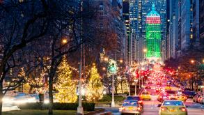 New York Christmas New York Streets Park Avenue New York City Christmas Decorations Christmas Trees Traffic