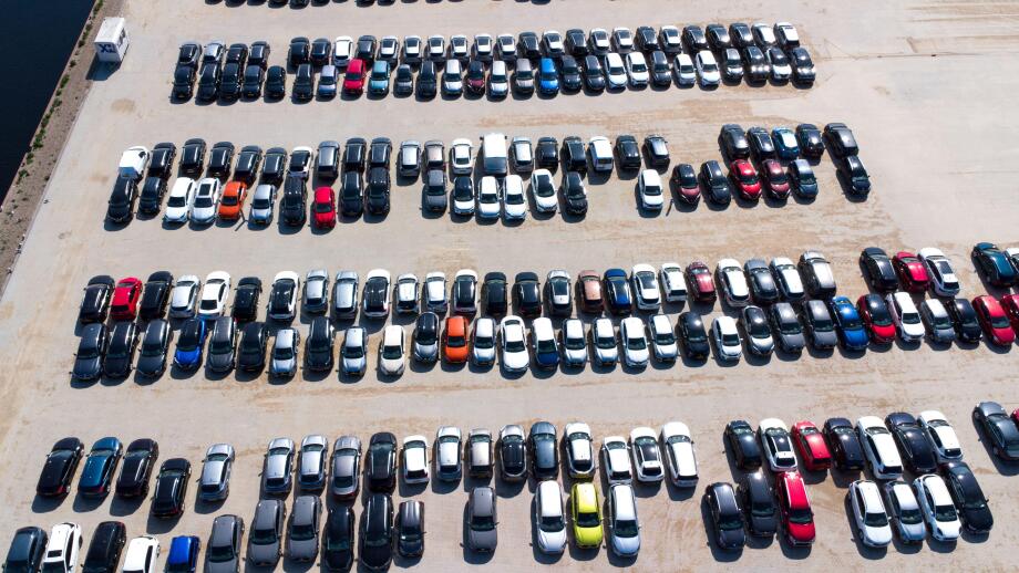 Veghel, Netherlands. 21st June, 2025. VEGHEL, NETHERLANDS - JUNE 21: A parking lot of Ayvens, the biggest lease company for cars in the Netherlands, where over 50.000 cars per year will be handled on June 21, 2025 in Veghel, Netherlands. (Photo by Joris V