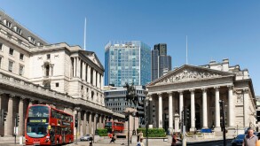 The Bank of England in The CIty of London