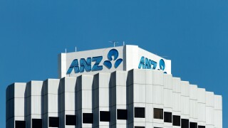 ANZ bank sign