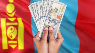 Mongolia dollar banknotes