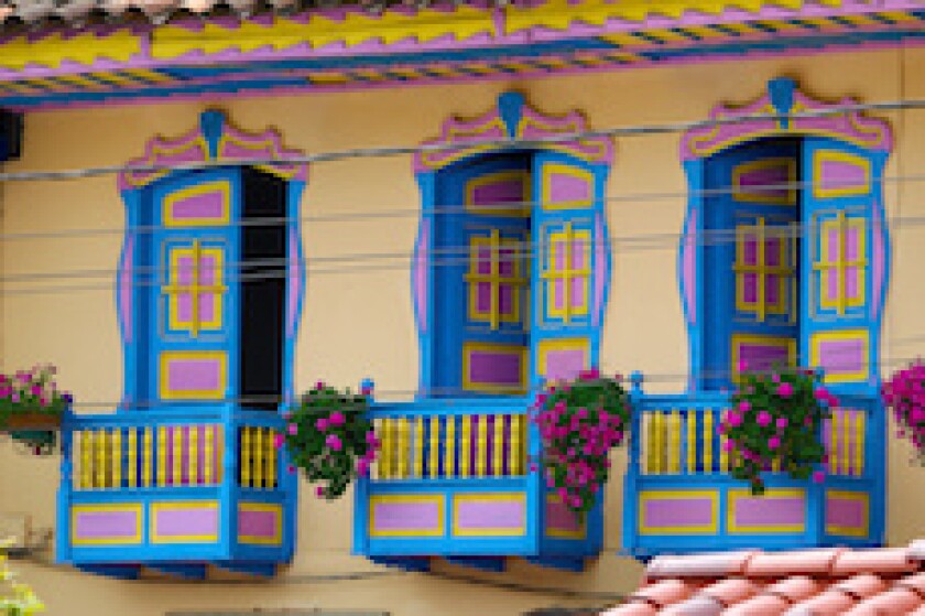 Colombia, window, TGI, pueblo, LatAm