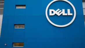 An office building occupied by Dell computers in Sunnyvale, California. 