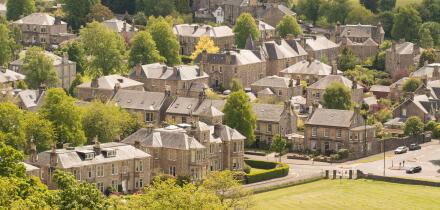 Victorian and Edwardian houses in the King's Park area of Stirling, Scotland, UK