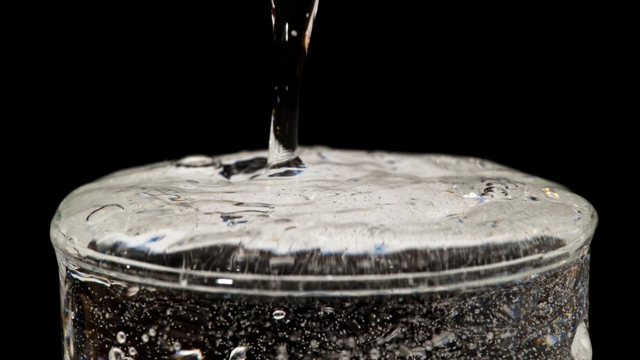 overflowing water glass