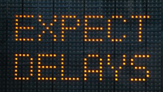 Expect Delays Sign