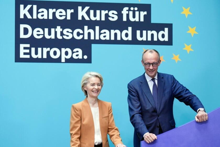 Merz, Friedrich and Von der leyen, Ursula in 2024 from Alamy 7Mar25.jpg
