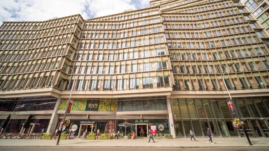 LONDON- AUGUST 21, 2025: The Zig Zag Building is a modern office and retail development located at 70 Victoria Street in Westminster