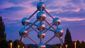 Atomium building in Brussels Belgium