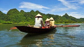 Yen River leading to Perfume Pagoda, near Hanoi, Vietnam