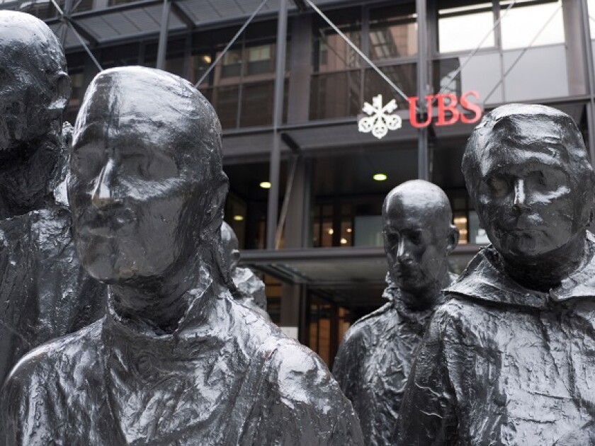 UBS London sculpture from Alamy 7Feb24 575x375