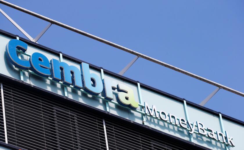 The logo of Cembra Money Bank is seen at its headquarters in Zurich, Switzerland July 1, 2019. REUTERS/Arnd Wiegmann