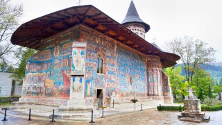 Voronet Monastery, Bucovina, Romania