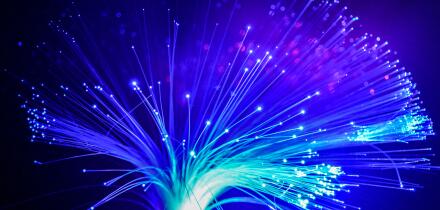 Abstract Internet technology fiber optic background