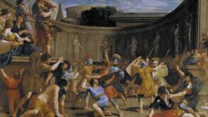 Roman gladiators. Artist: Romanelli, Giovanni Francesco (1610-1662)