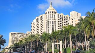 Luxurious hotels in Miami Beach, Art Deco architecture, Florida, USA