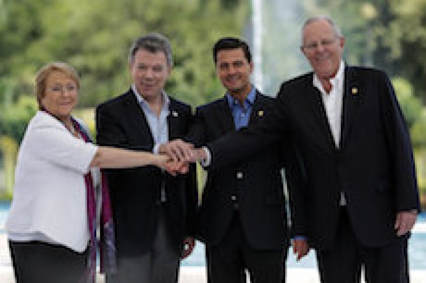 Pacific Alliance, Peru, Colombia, Chile, Mexico, LatAm, Santos, Bachelet, Pena Nieto, Kuczynski