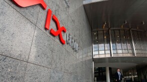 Main entrance of SIX Swiss Exchange, the Zurich Stock Exchange in Zurich, Switzerland