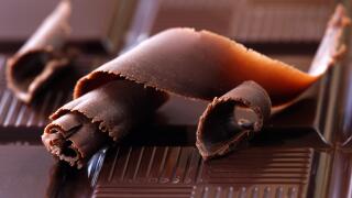 Dark chocolate shavings