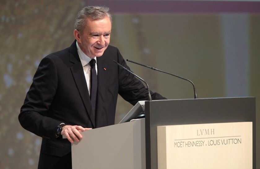 BERNARD ARNAULT CEO OF THE LVMH GROUP LOUIS VUITTON MOET HENNESSY SHAREHOLDERS' GENERAL MEETING