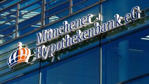 General view of Muenchener Hyp headquarters in Munich October 26, 2014. German cooperative mortgage lender Muenchener Hyp failed a health check led by the European Central Bank, falling 229 million euros ($290 million) short of its capital needs as of end