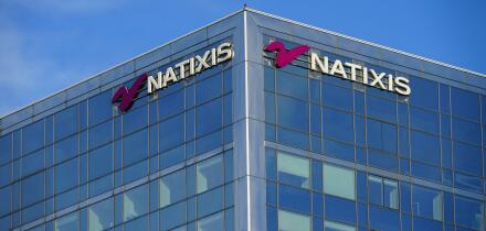 PARIS, FRANCE -18 DEC 2019- View of the French investment bank Natixis Rives de Seine building on Quai de la Rapee in Paris, France.