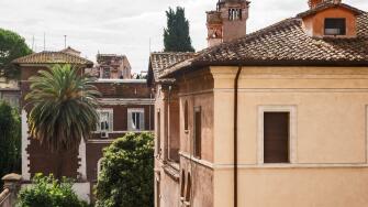 Rome, Italy. Typical architectural details of the old city