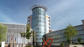 The headquarters of Bausparkasse Schwaebisch Hall