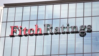 26/10/2013 The headquarters of Fitch Ratings in Canary Wharf, financial centre in the Docklands of London, England, UK