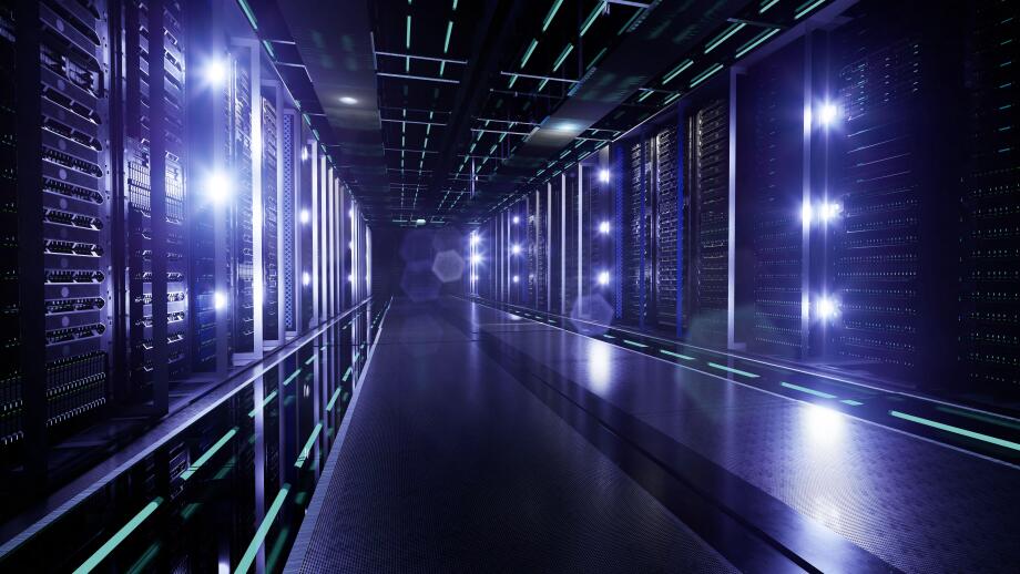 Data Center with Servers.