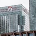 Citi building, Canary Wharf, London, one of the city's two financial centres.