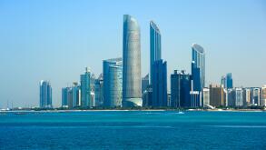 Skyline of downtown Abu Dhabi