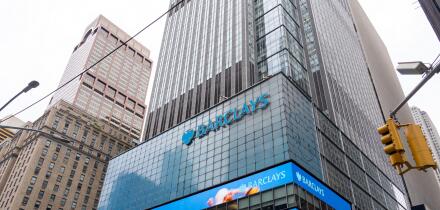 New York, NY, USA - August 17, 2022: Barclays office building in New York, NY, USA