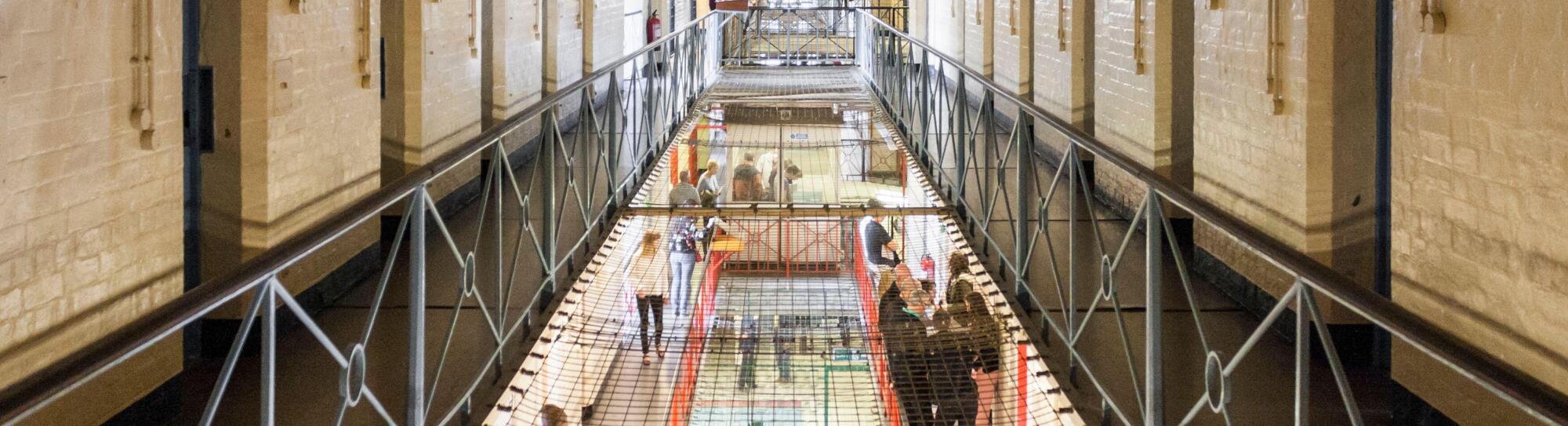Prison Cells Landing, Reading Prison, Reading, Berkshire, England, GB, UK