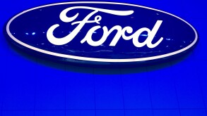 Ford cars at the Washington Auto Show. 