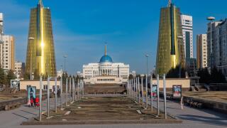 Presidental Palace, Nur Sultan, formerly Astana, capital of Kazakhstan, Central Asia, Asia