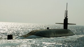 The ballistic missile submarine USS Maryland.