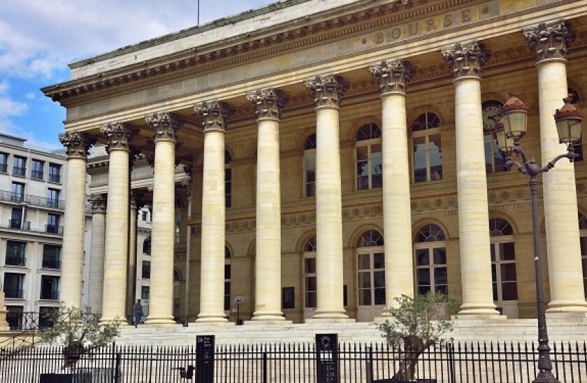 Paris Bourse, stock exchange building, Paris, Ile de France, France