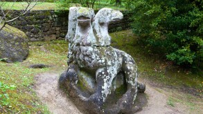 Cerberus, Parco dei Mostri monumental complex, Bomarzo, Lazio, Italy
