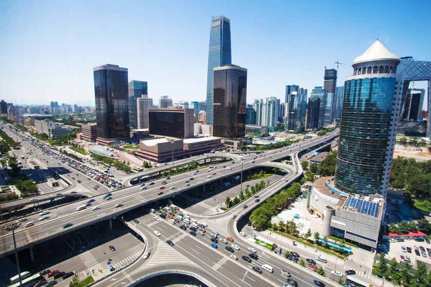 landscape of modern city ,beijing